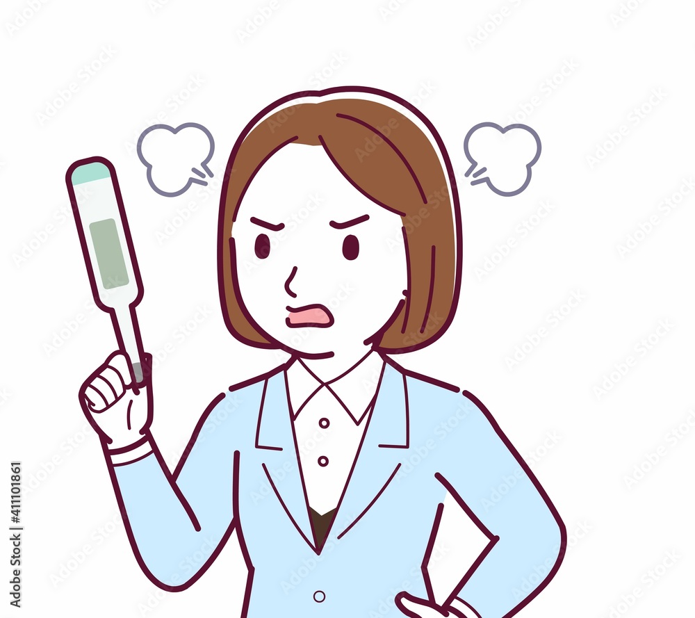 Young woman in a light blue suit Young woman in a light blue suit