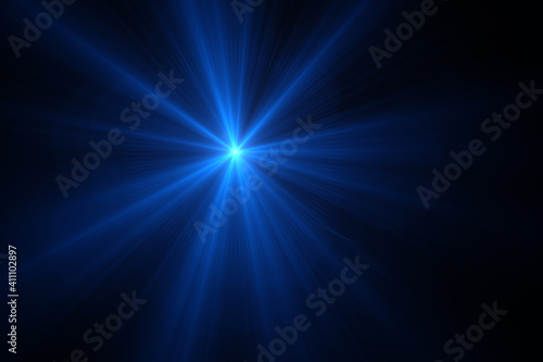 blue light burst