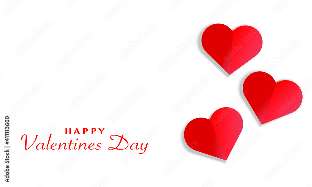 Valentines Day Simple white Background 
