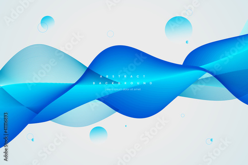 modern wave shaped abstract background