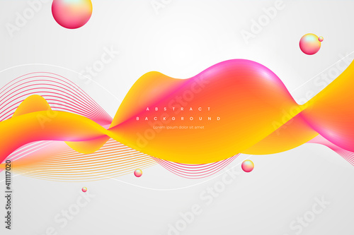 modern wave shaped abstract background