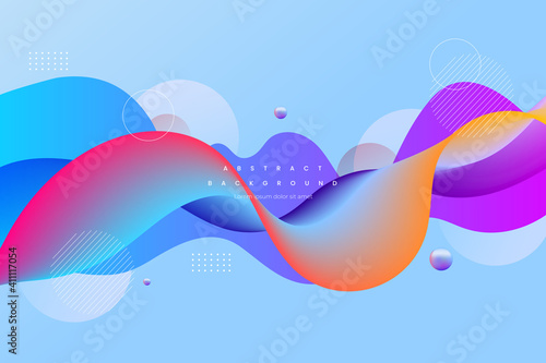 modern wave shaped abstract background