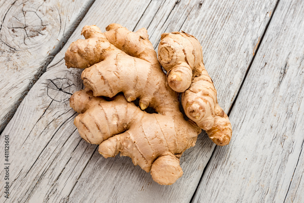 Healthy ginger root close up Healthy ginger root close up