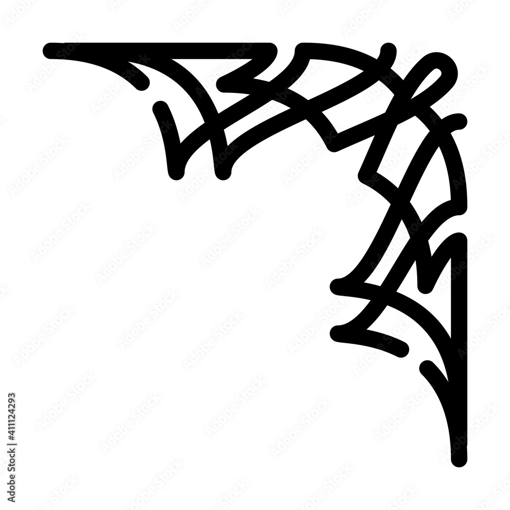 page decoration corner line icon vector illustration page decoration corner line icon vector illustration
