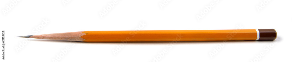 the pencil is isolated on a white background. the pencil is isolated on a white background.