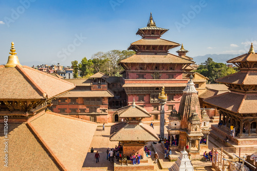 Historic temples of Durbar square in Patan, Nepal