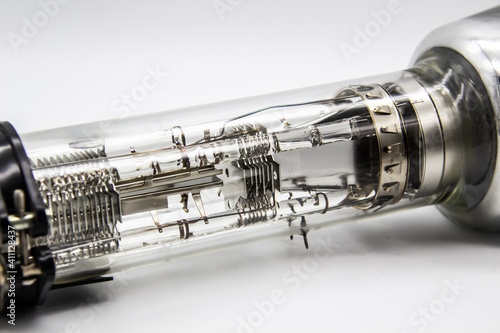Photos A part of oscilloscope tube is intended for registration of electrical processes of visual observations in various radio electronic devices for special purposes