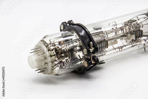 Photos A part of oscilloscope tube is intended for registration of electrical processes of visual observations in various radio electronic devices for special purposes