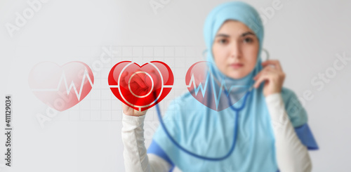 Female Muslim cardiologist ...