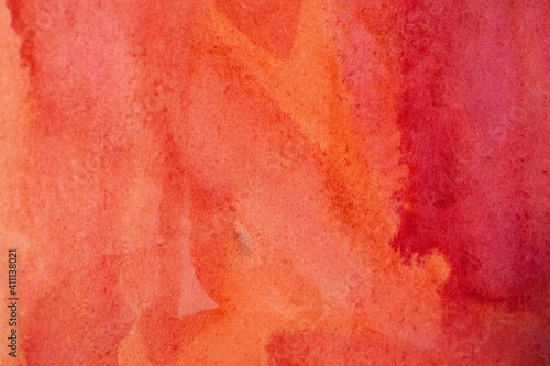 Red tones abstract texture watercolor © urik