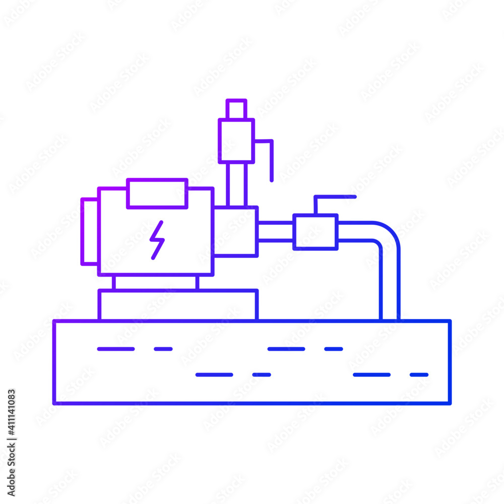 Water pump installation icon