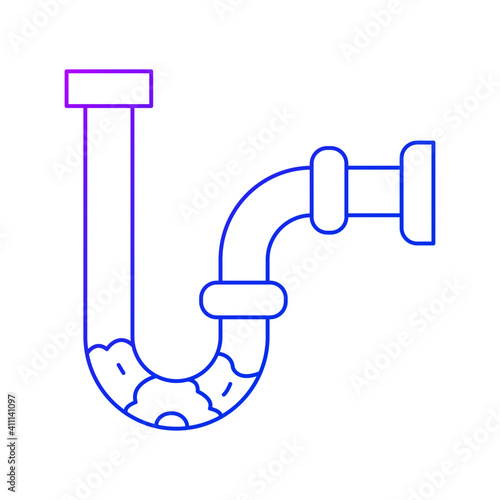 Cloged siphon icon