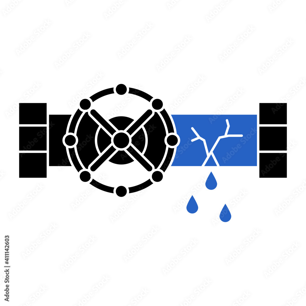 Icon of pipe installation leaks Icon of pipe installation leaks