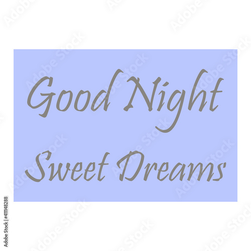 good night sweet dreams quote letter background