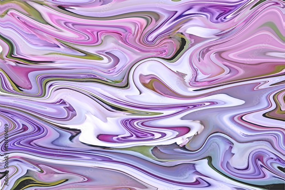 Obraz premium abstract liquid background wavy light purple and violet colors 