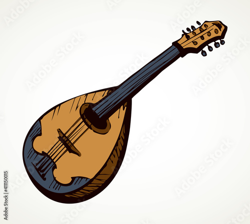 Mandolin. Vector drawing icon sign