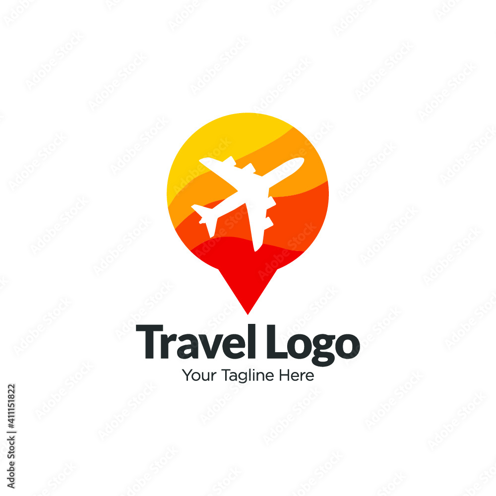 Airplane & Travel Logo. Icon & Symbol Vector Template. Airplane & Travel Logo. Icon & Symbol Vector Template.