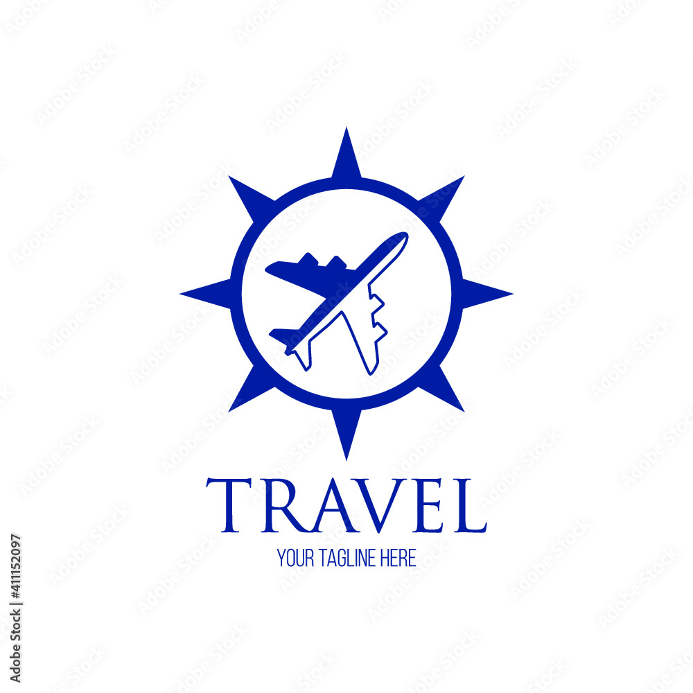 Simple Travel logo designs vector, Plane logo template Simple Travel logo designs vector, Plane logo template