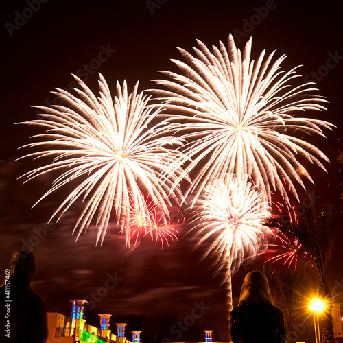 Fireworks at Sheikh Zayed Heritage Festival  UAE