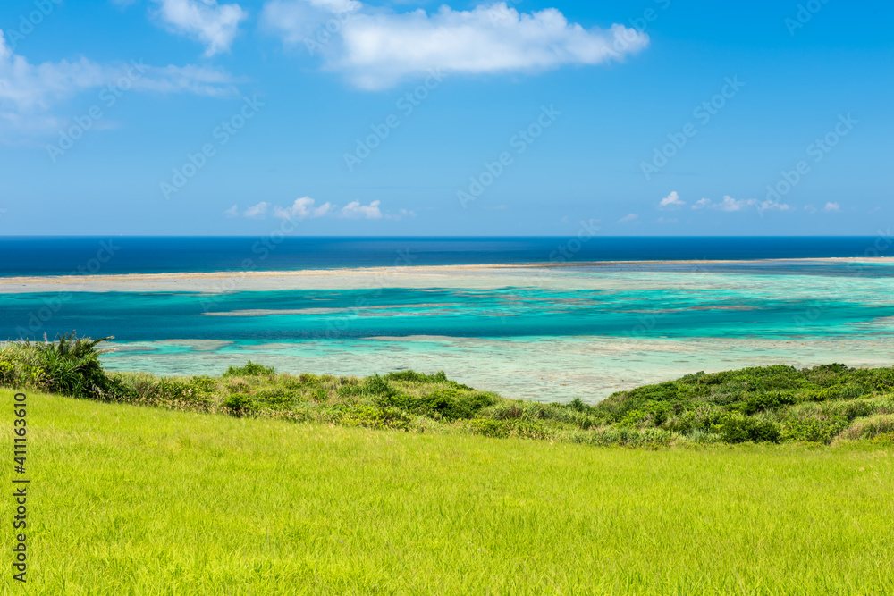 Breathtaking view at Hirakubo lighthouse, Ishigaki island, Okinawa, Japan.