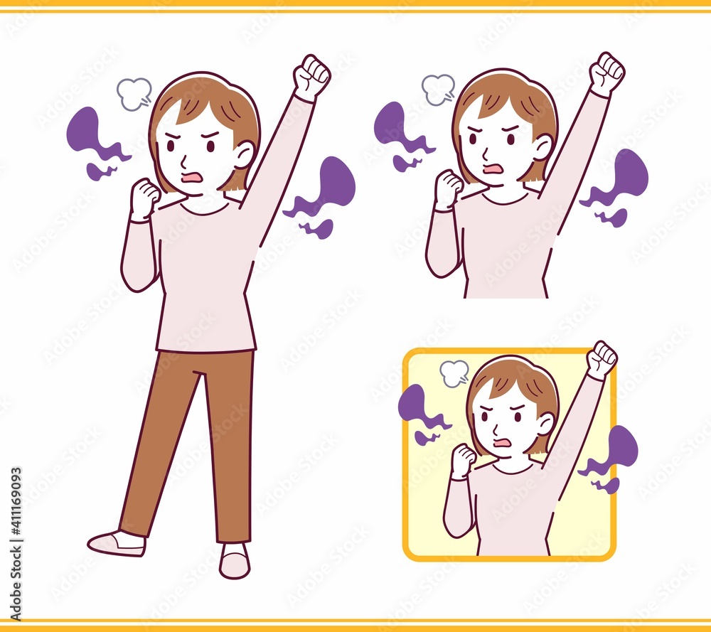 Girl in pink long sleeves