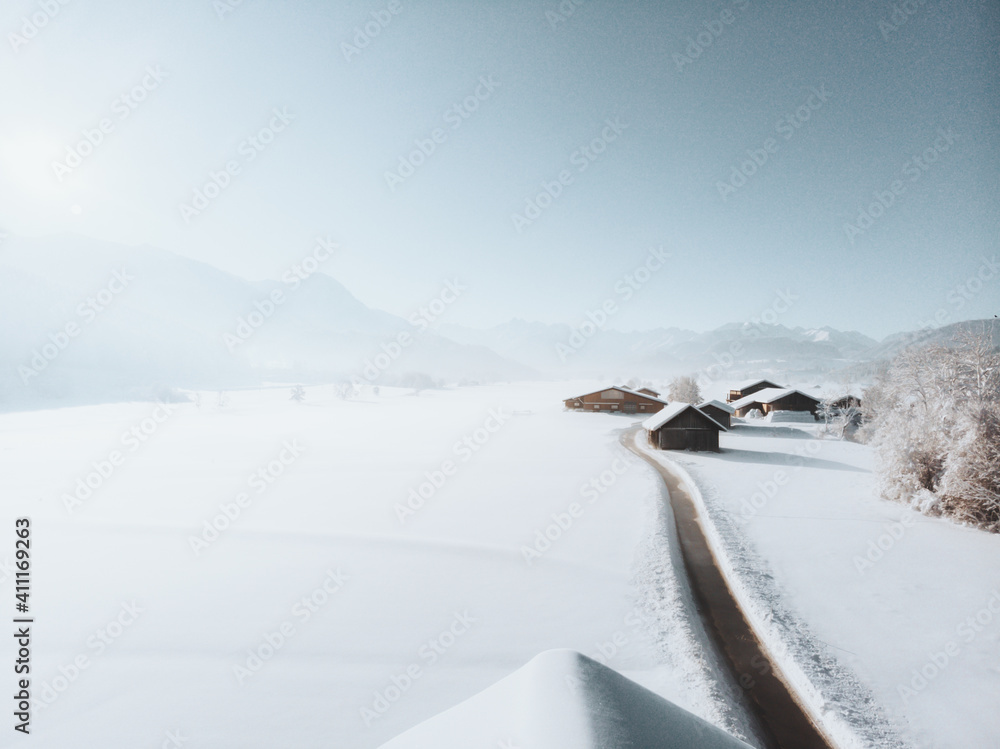Dorf im Schnee Dorf im Schnee
