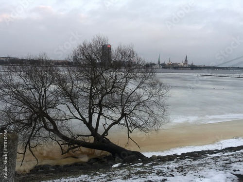 frozen river