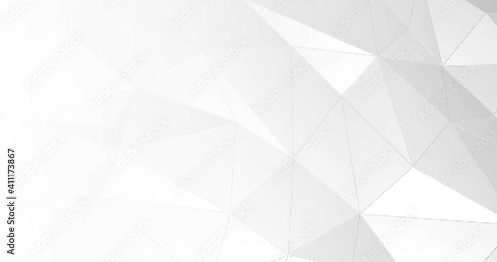 white abstract seamless triangular crystalline background 4k animation white abstract seamless triangular crystalline background 4k animation