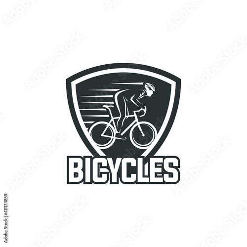 bicycle logo, bike badges, logo and labels