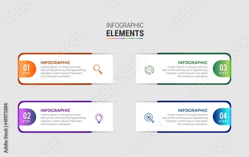 business vector infographics design, template