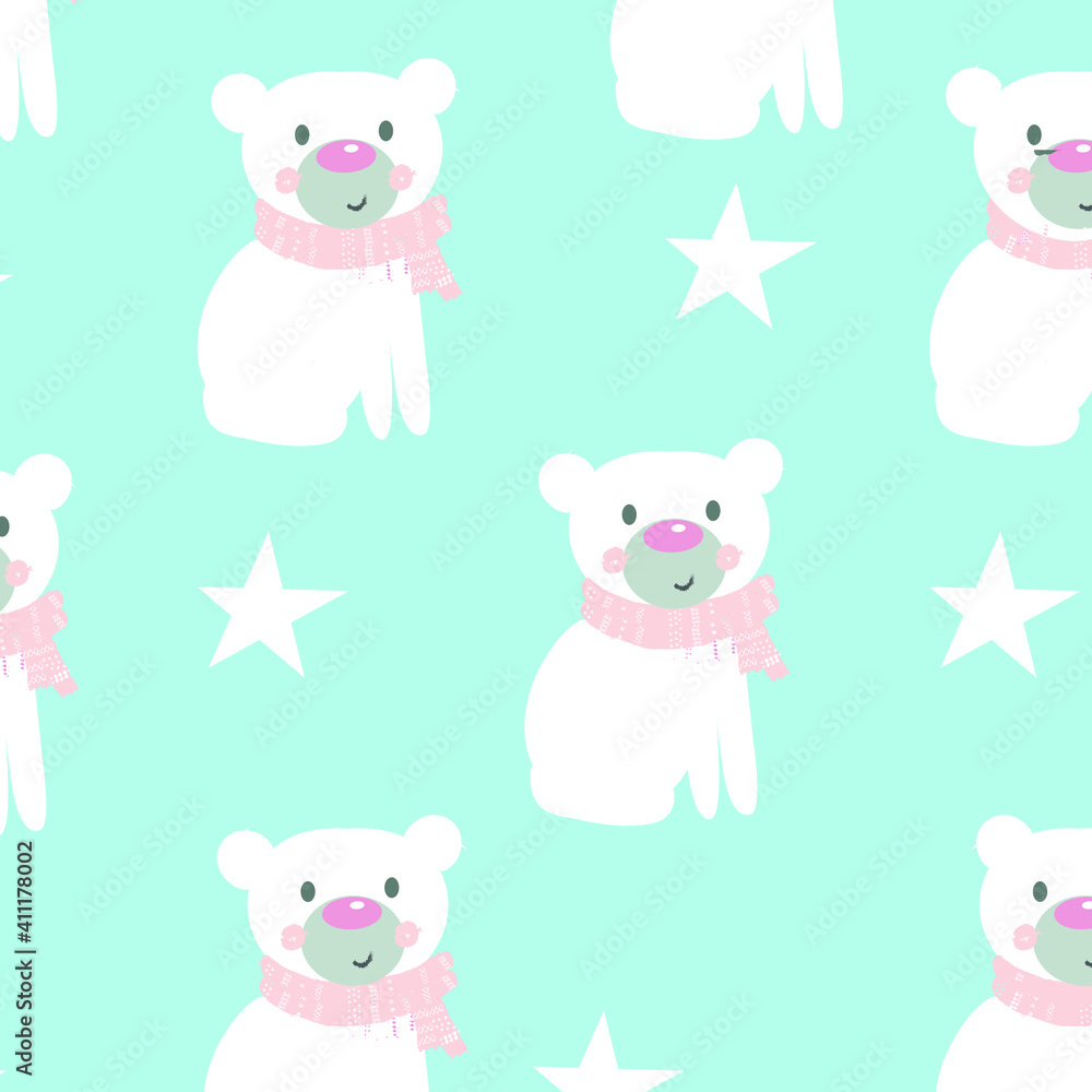 cute panda pattern vector illustration. Beautiful design elements, perfect for nursery. cute panda pattern vector illustration. Beautiful design elements, perfect for nursery.