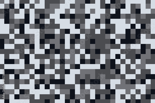 camouflage pattern texture in pixel gray shades background