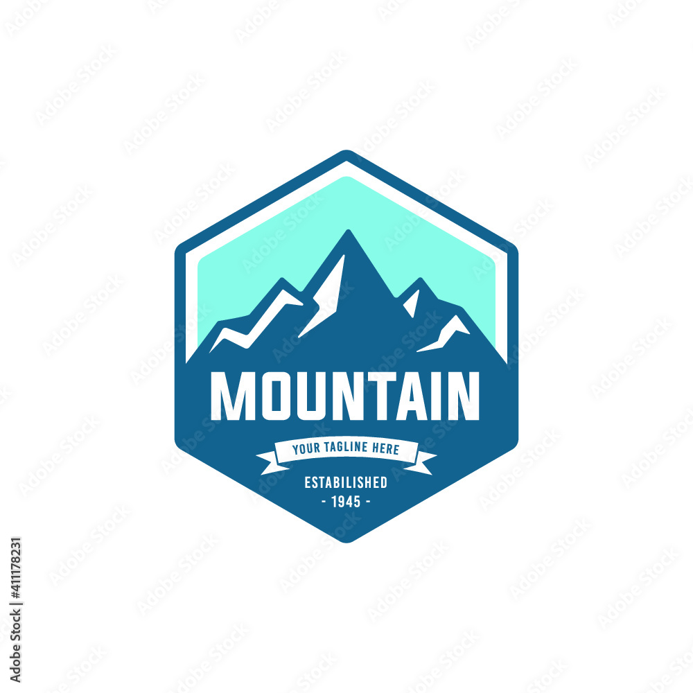 Mountain Logo. Outdoor logo design template Mountain Logo. Outdoor logo design template