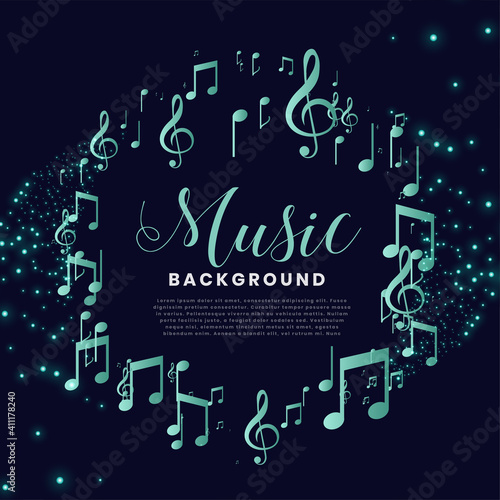music notes frame nice background