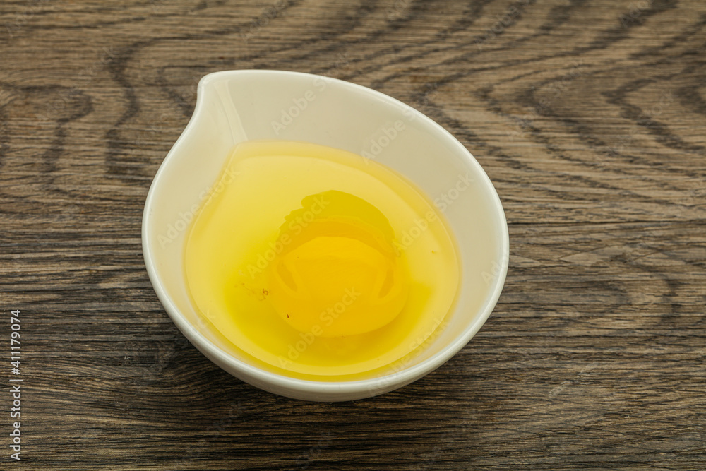 Raw Chicken egg in the bowl Raw Chicken egg in the bowl