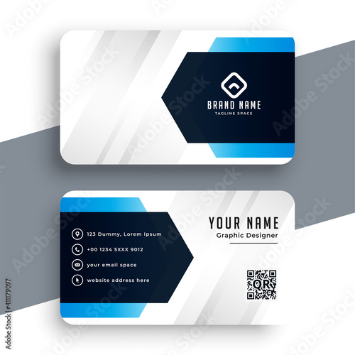 elegant blue business card for your business