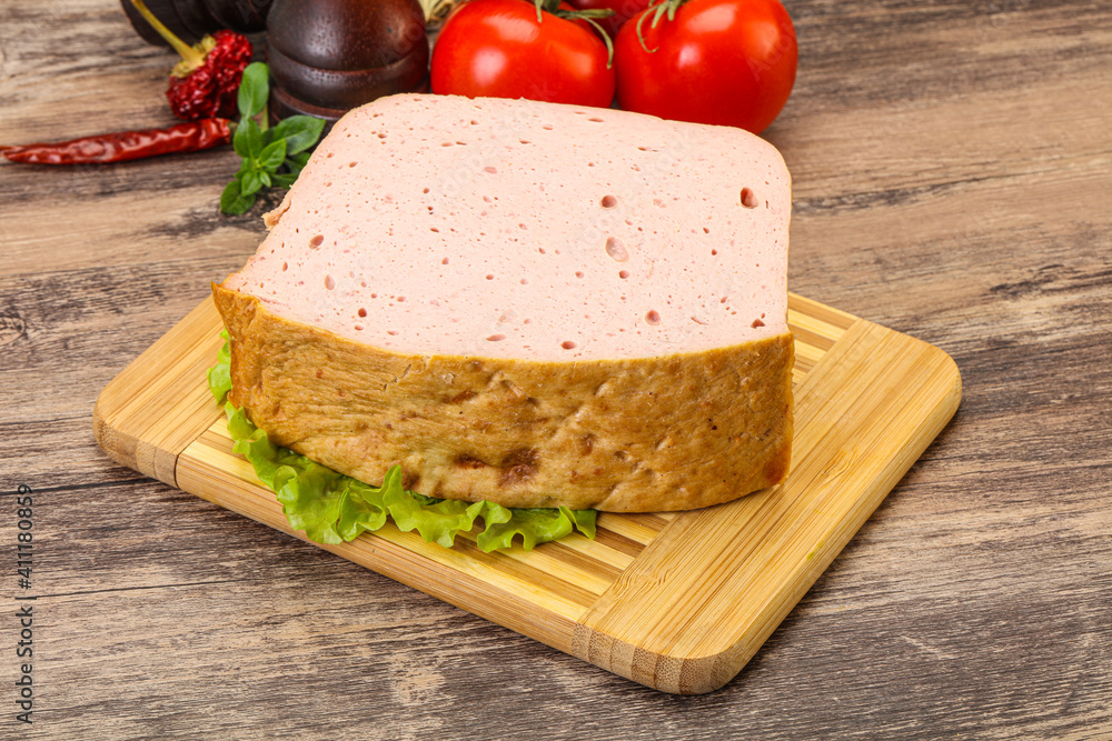 Homemade baked traditional meat loaf Homemade baked traditional meat loaf