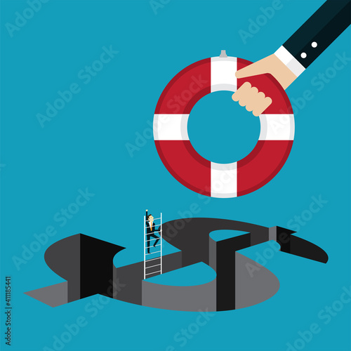 Lifebuoy for helping people fall into financial trap