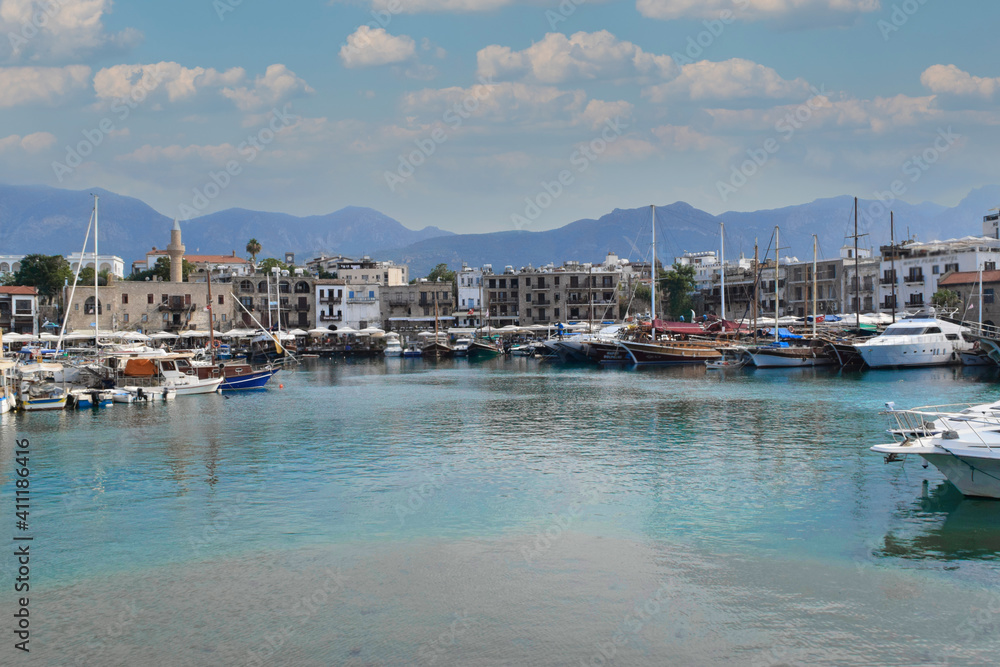 Beautiful harbour city in Cyprus island