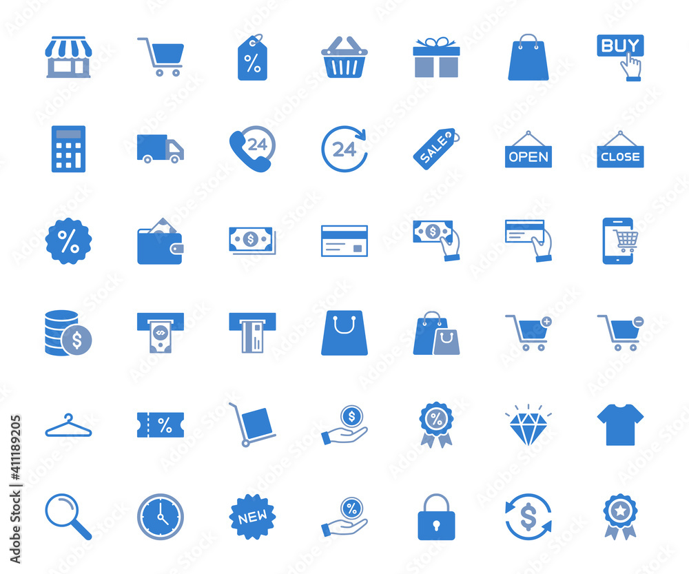 online shopping and E-commerce icon set. for web or mobile app online shopping and E-commerce icon set. for web or mobile app