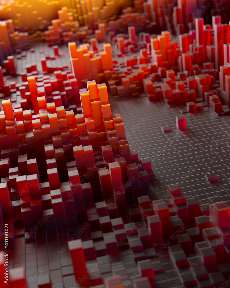 Obraz premium Big Data concept 3D background