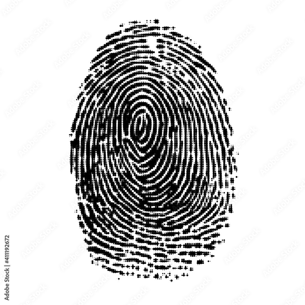 Fingerprint dotted pattern Fingerprint dotted pattern