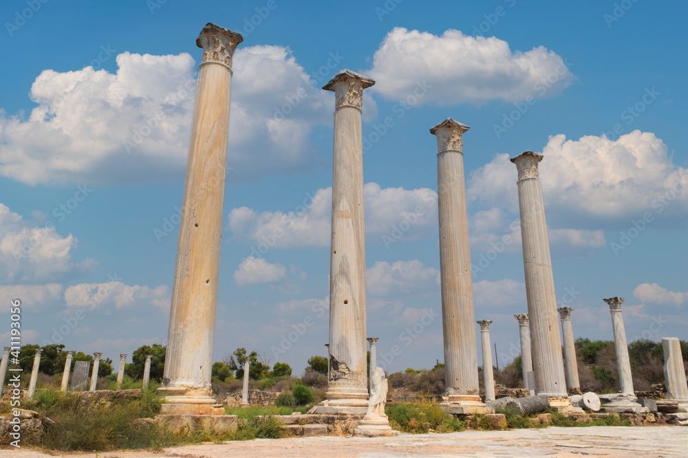 Old Salamis ruins Cyprus island