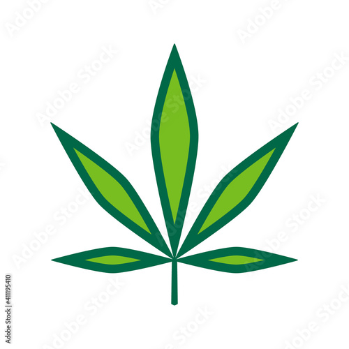 Cannabis (Ruderalis) Leaf Green Weed Icon