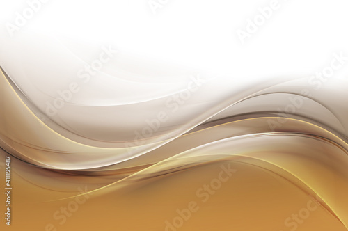 Brown and gold modern abstract waves texture. Blurred pattern effect background. Decorative business style.