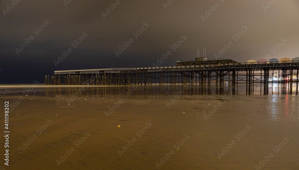 pier at dusk