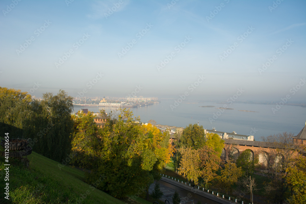 View on the Volga and Oka river