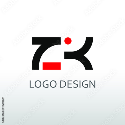 zk letter for simple logo design
