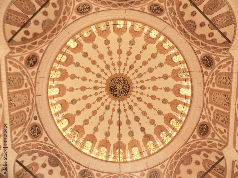 Dome of Yeni Valide Mosque Uskudar Istanbul
