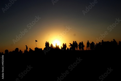 Silhouette People Against Sky During Sunset © albert bria liberty/EyeEm